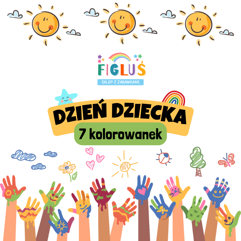 7 Stron kolorowanek: Edycja Dzień Dziecka