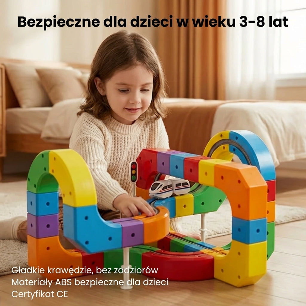 Figluś MagTrack – Kreatywna Kolejka Magnetyczna