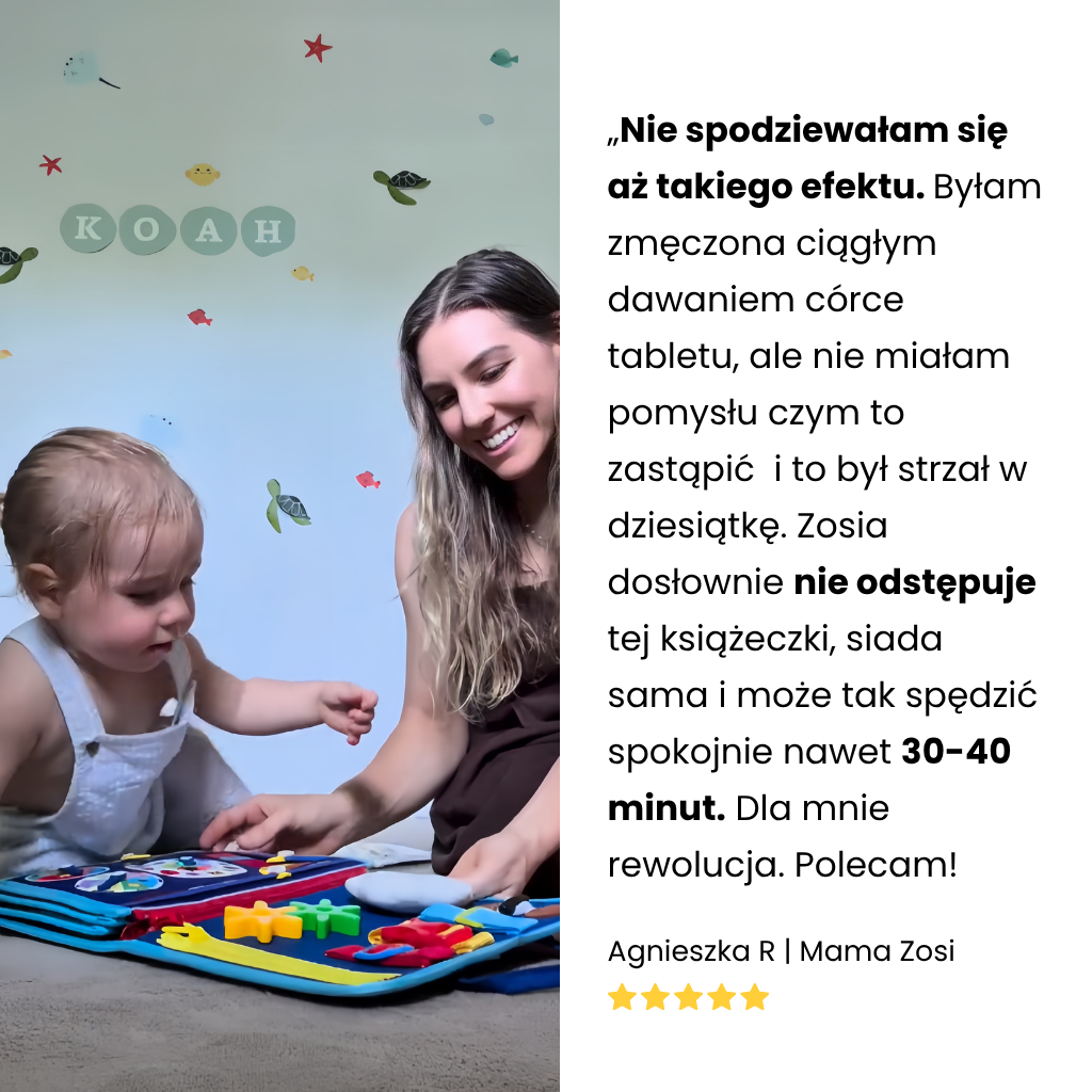 Figluska Magicznych Rączek - Książeczka sensoryczna dla dzieci