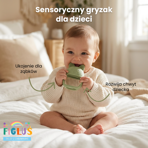 Gryzek Figlusek - Sensoryczny gryzak dla dziecka