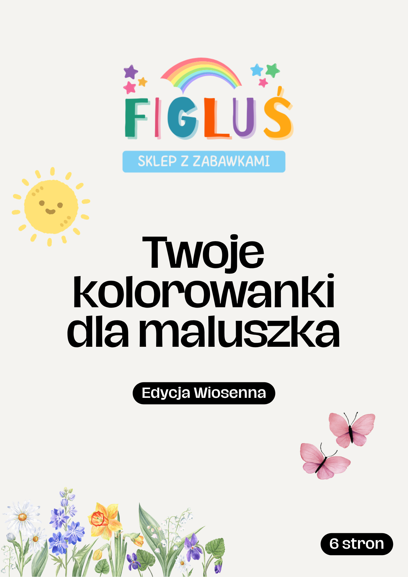 6 stron Kolorowanek: Edycja Wiosenna