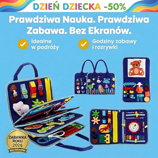 Figluska Magicznych Rączek - Książeczka sensoryczna dla dzieci