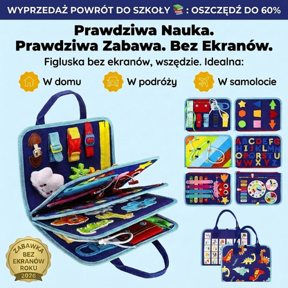 Figluska Magicznych Rączek - Książeczka sensoryczna dla dzieci